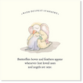 Affirmations - Twigseeds Sympathy Card - Butterflies hover - K291