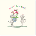 Affirmations - Twigseeds Thank You Card - Merci Bouquet - K323