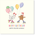 Affirmations - Twigseeds Birthday Card - Let's flock and roll! - K332