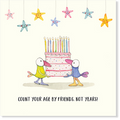 Affirmations - Twigseeds Birthday Card - Count your age by friends - K334