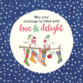 Affirmations - Twigseeds Christmas Card - May your stockings be filled - KC03