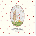 Affirmations - Twigseeds Love Card - I love you with a thousand hearts - K37