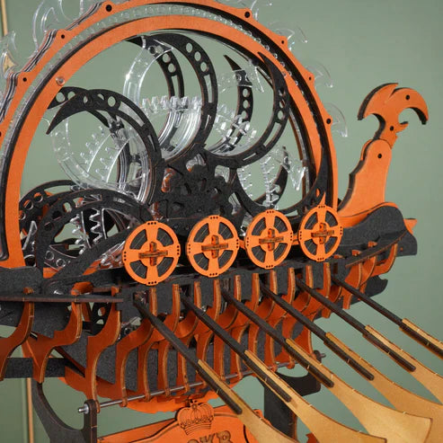 Robotime 3D Wooden Puzzle Viking Dragon Ship Mechanical LK802