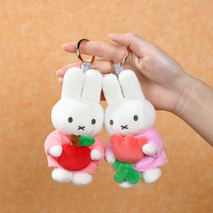 Miffy & Friends Miffy with Apple Keyring 13cm