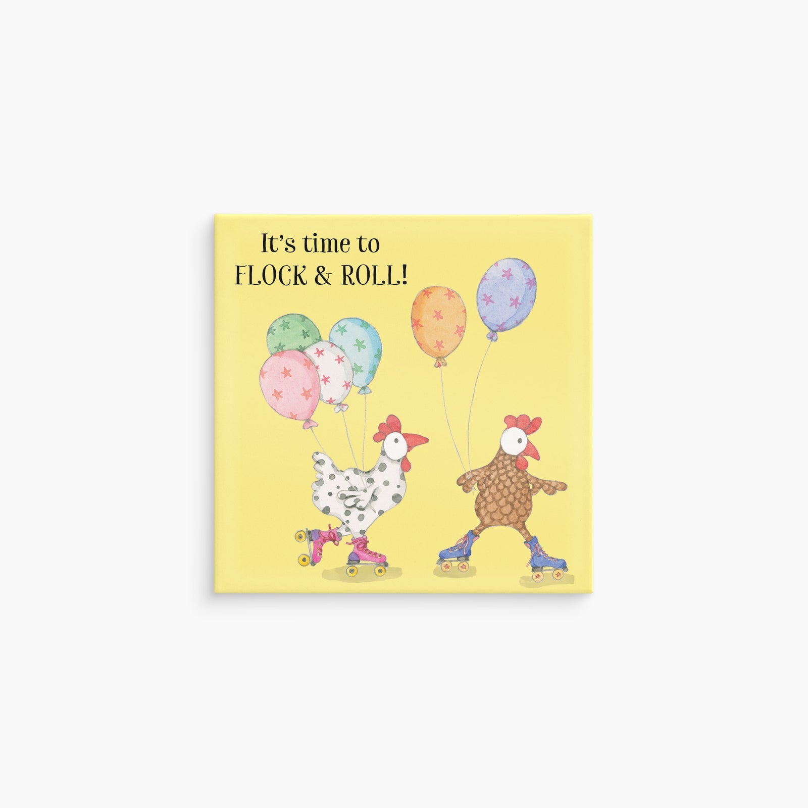 Affirmations-Twigseeds Magnet - It's Time To Flock And Roll