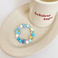 Luninana Bracelet - Vibrant Floral Blue Bracelet BLB003