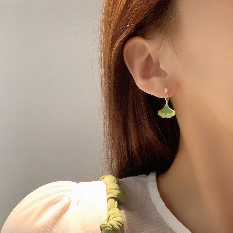 Luninana Clip-on Earrings -  Ginkgo Leaf Earrings YBY081