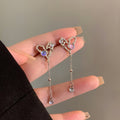 Luninana Earrings - Silver Heart With Stone YBY074