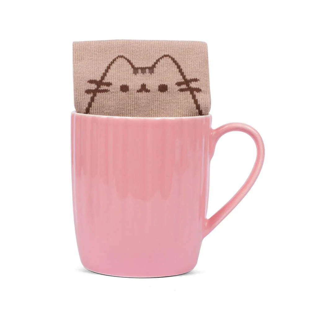Pusheen Sock In a Mug - Pink
