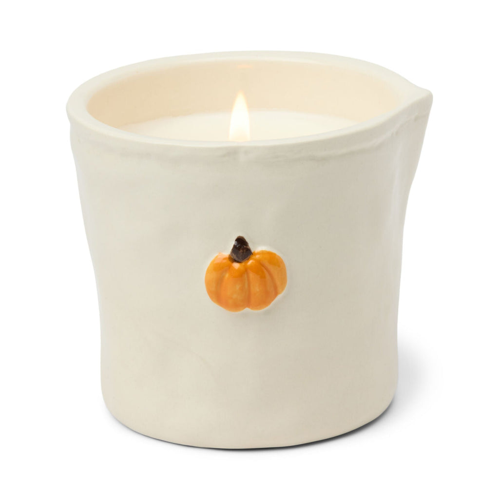 Paddywax Bistro Pumpkin Embossed Ceramic Candle - Pumpkin Spice 8oz/226g