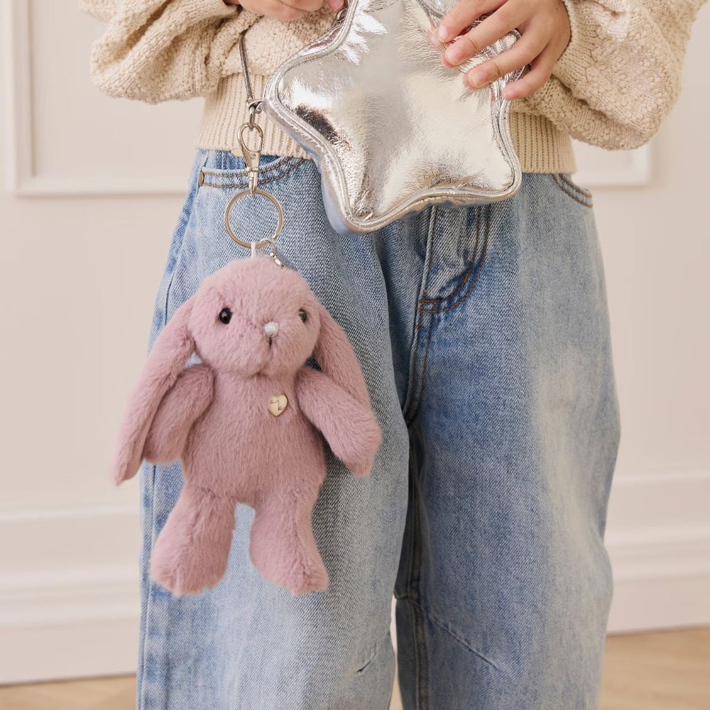Snuggle Bunnies Penelope The Bunny Keyring - Periwinkle