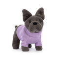 Jellycat Sweater French Bulldog Purple 19cm