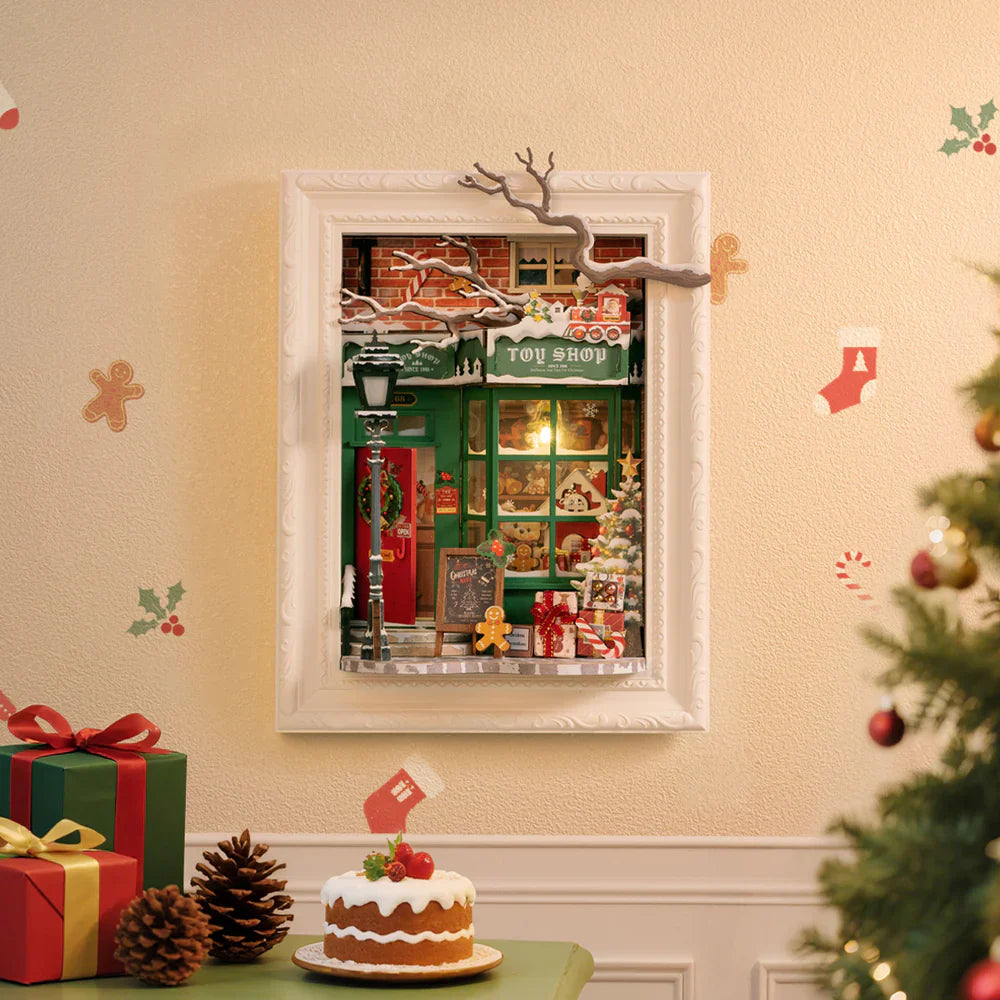Robotime Rolife Santa's Toy Shop 3D Wooden Puzzle DP006