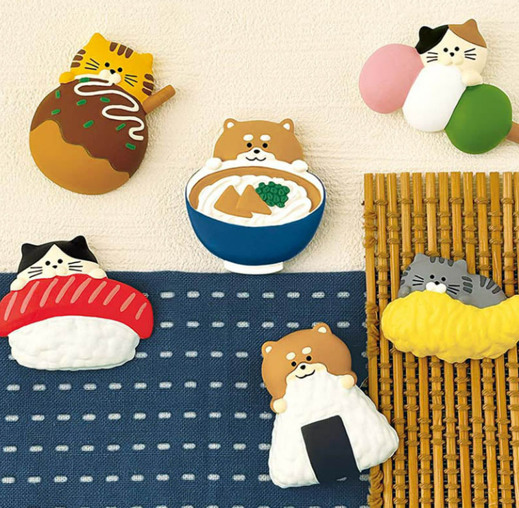 Decole Japanese Food Fridge Magnet - Takoyaki