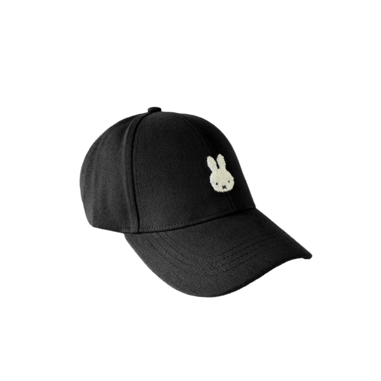 Engelite Miffy Canvas Cap Black (M) 56cm