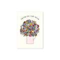 Affirmations - Twigseeds Mini Thank You Card - Bunch of flowers - T348