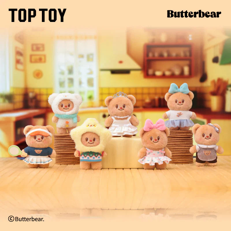 Toptoy Butterbear Versatile Wardrobe Plush Pendant Blind Box