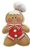 Fabric Boy & Girl Gingerbread Décor 23x10x37cm