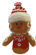 Fabric Sitting Gingerbread Man Décor 11x6x20cm
