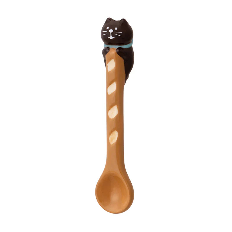 Decole Concombre Yamaneko Bakery Spoon - Black Cat