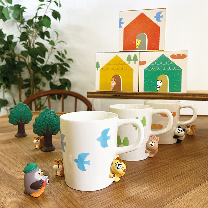 Decole Concombre Animal Peeping Mug - Rabbit