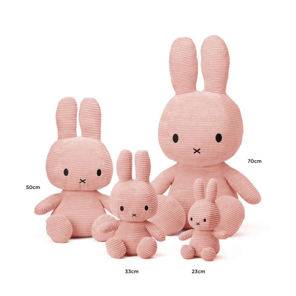Miffy & Friends Miffy (ECO) Corduroy Pink 70 cm