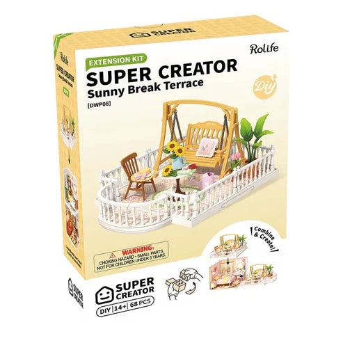 Robotime Rolife Super Creator Extension Pack – Sunny Break Terrace
