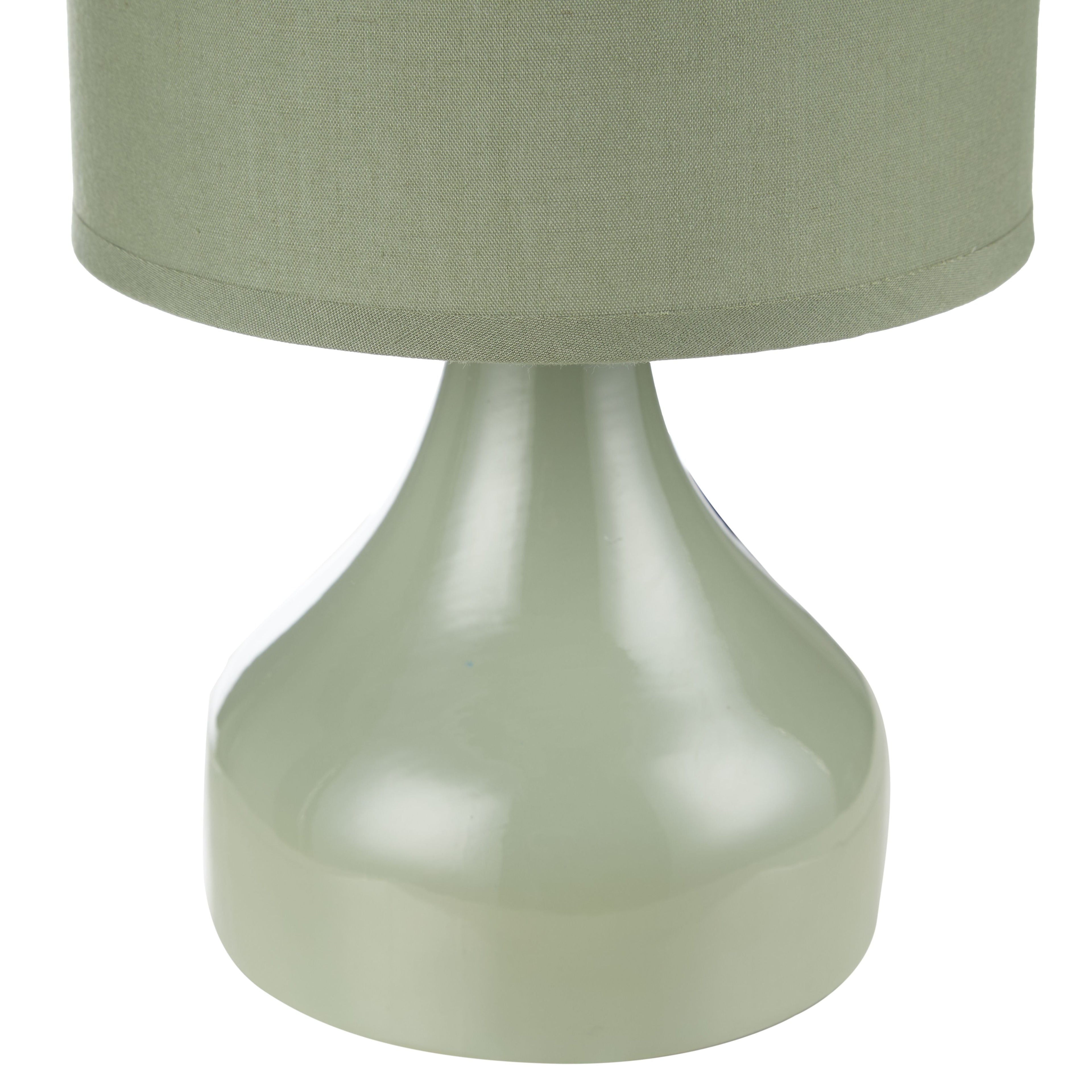 Emporium Aneesa Ceramic Table Lamp Green 15x15x25cm