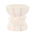 Emporium Lulu Collection Twist Stripe Vase Pink