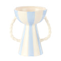 Emporium Lulu Collection Stripe Vase Blue 21cm