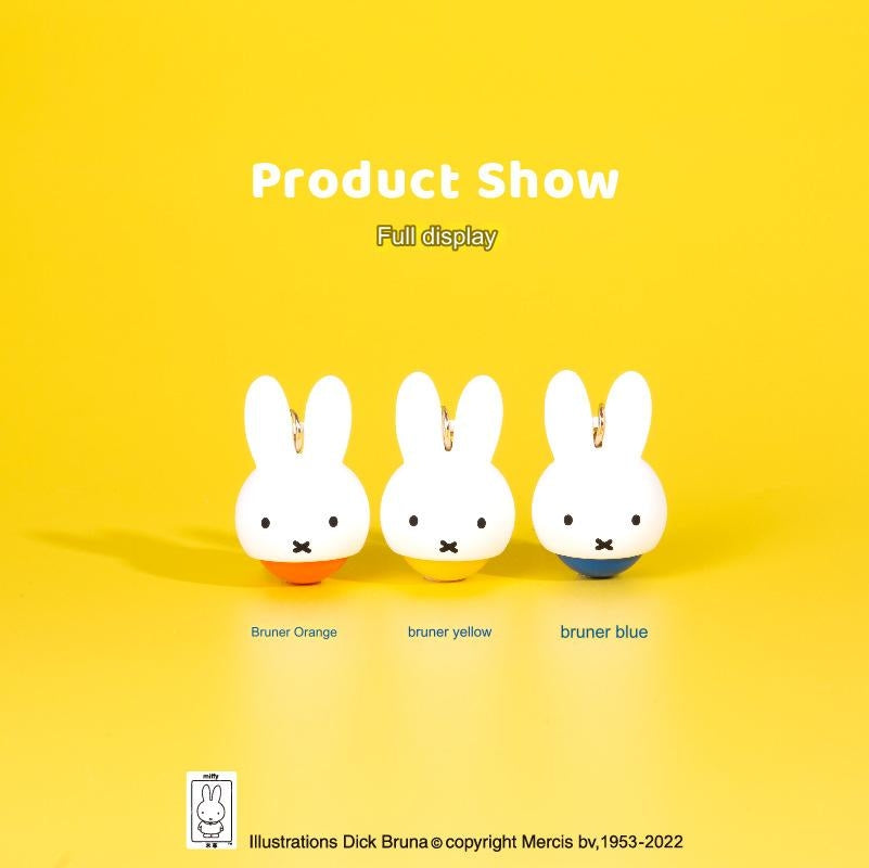 Miffy Mini Stress Relief Massage Ball Keyring Blue