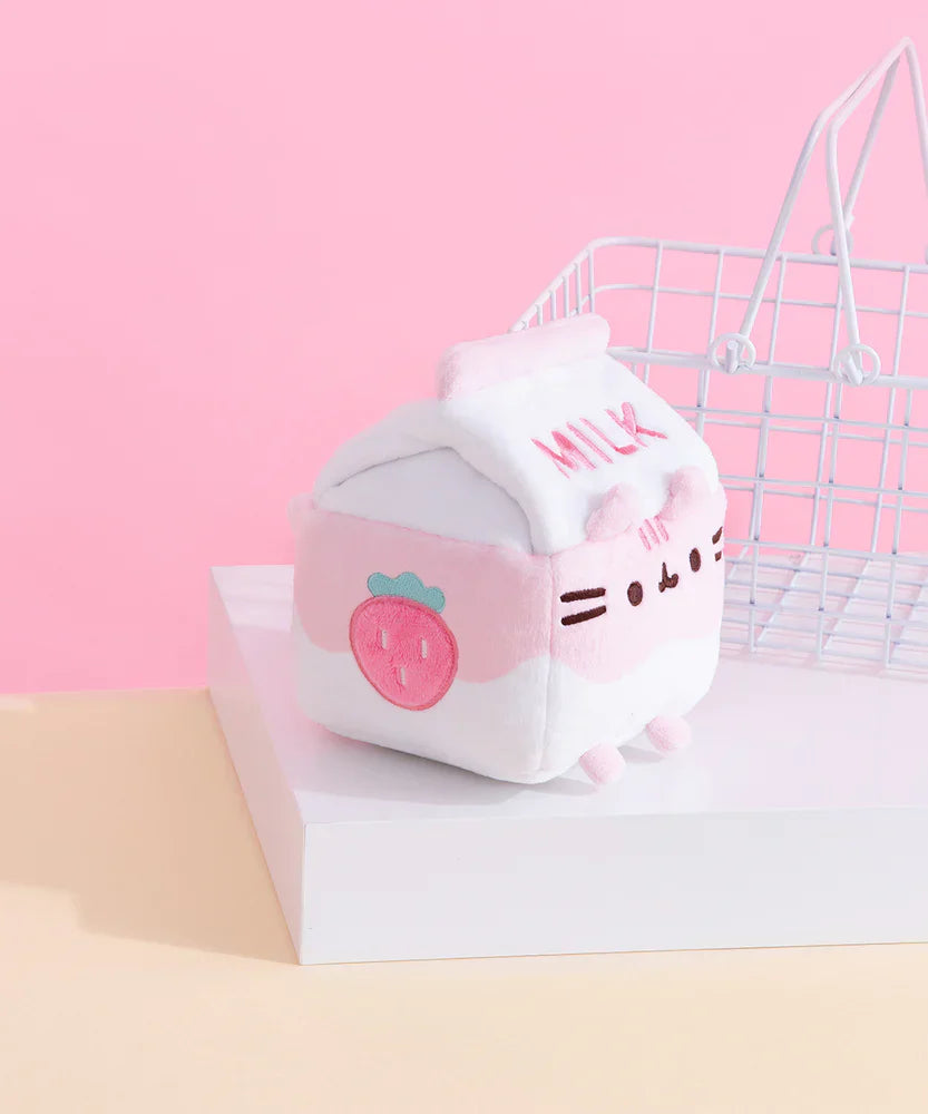 Pusheen Sips: Strawberry Milk 12cm