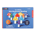 Kikkerland It's a Strike Mini Mushroom Bowling Multi-Coloured 15x5x11cm