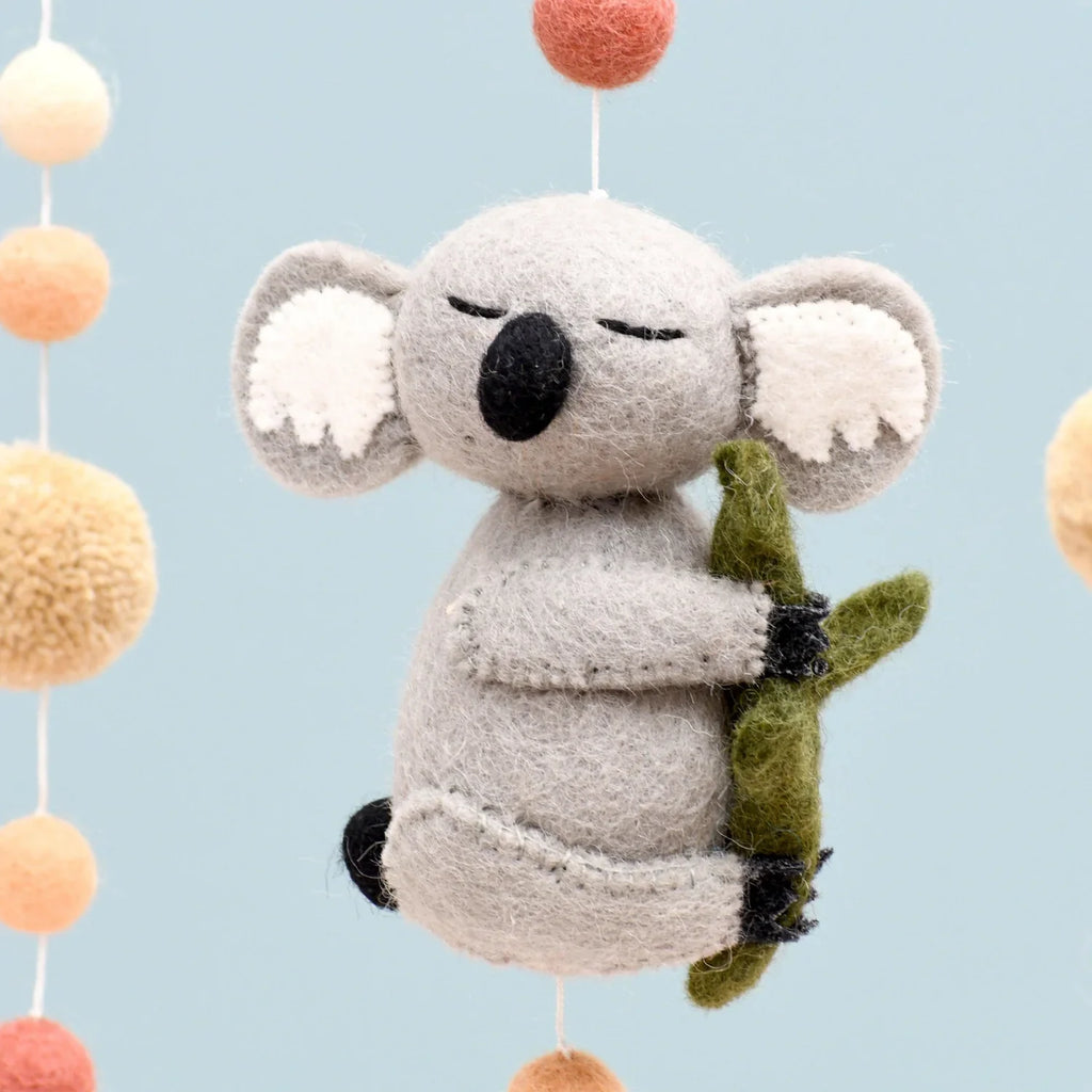 Tara Treasures Baby Cot Mobile Sleeping Koala