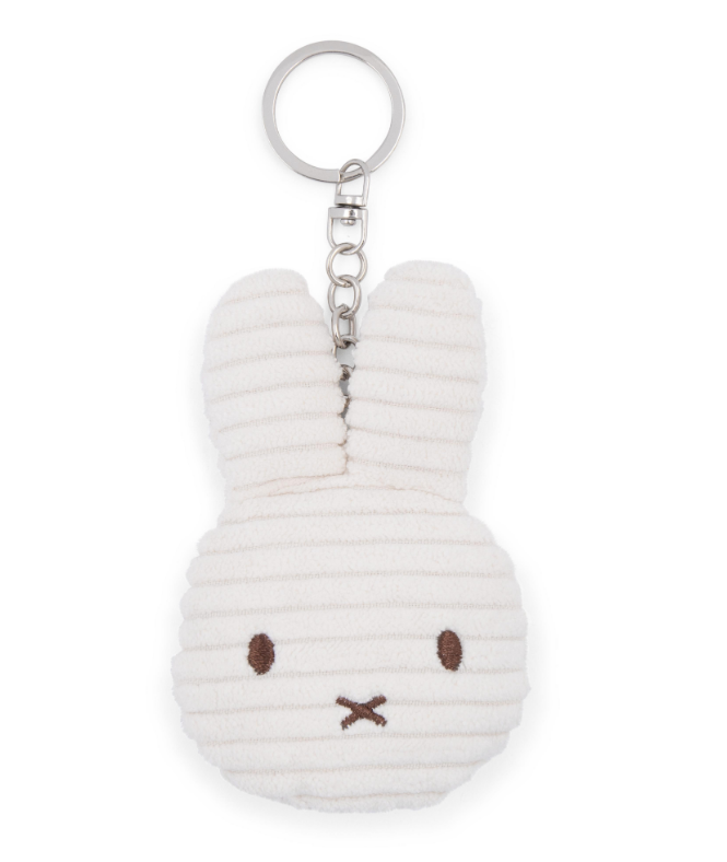 Miffy & Friends Miffy Flat Keychain (ECO) Corduroy Offwhite 10cm