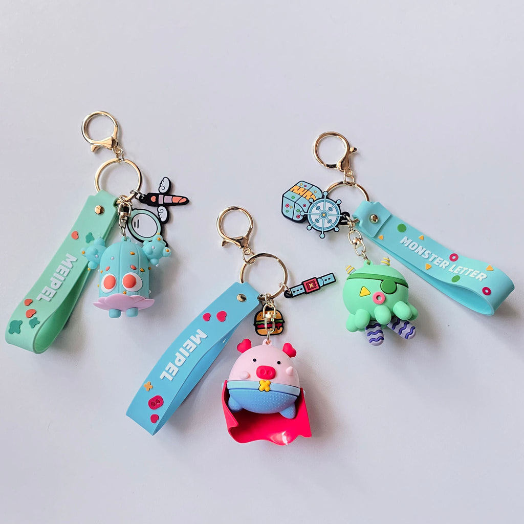 Monster Letter Keychain - Super Pig