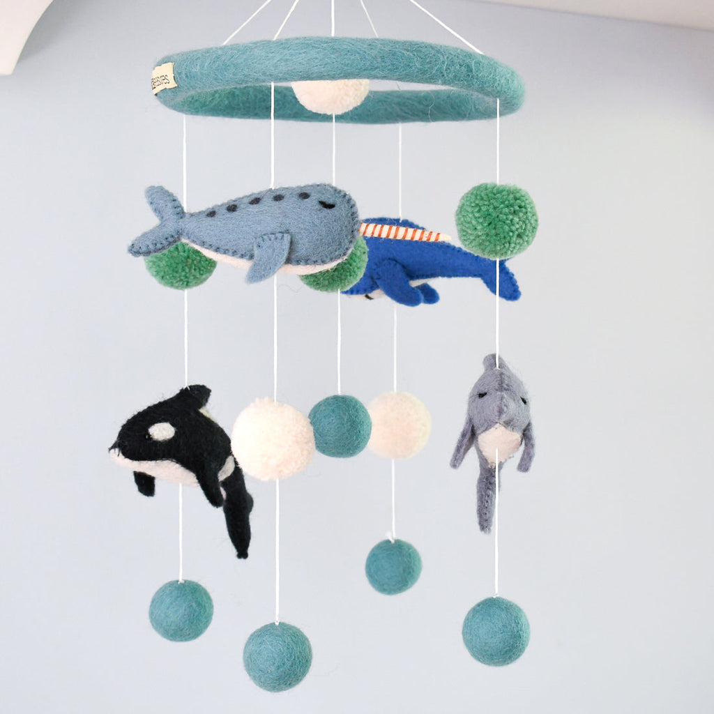Tara Treasures - Nursery Cot Mobile - Ocean Marine Mammals