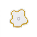 EMPORIUM FLORIE VESSEL MUSTARD/CLEAR 12X5X12CM