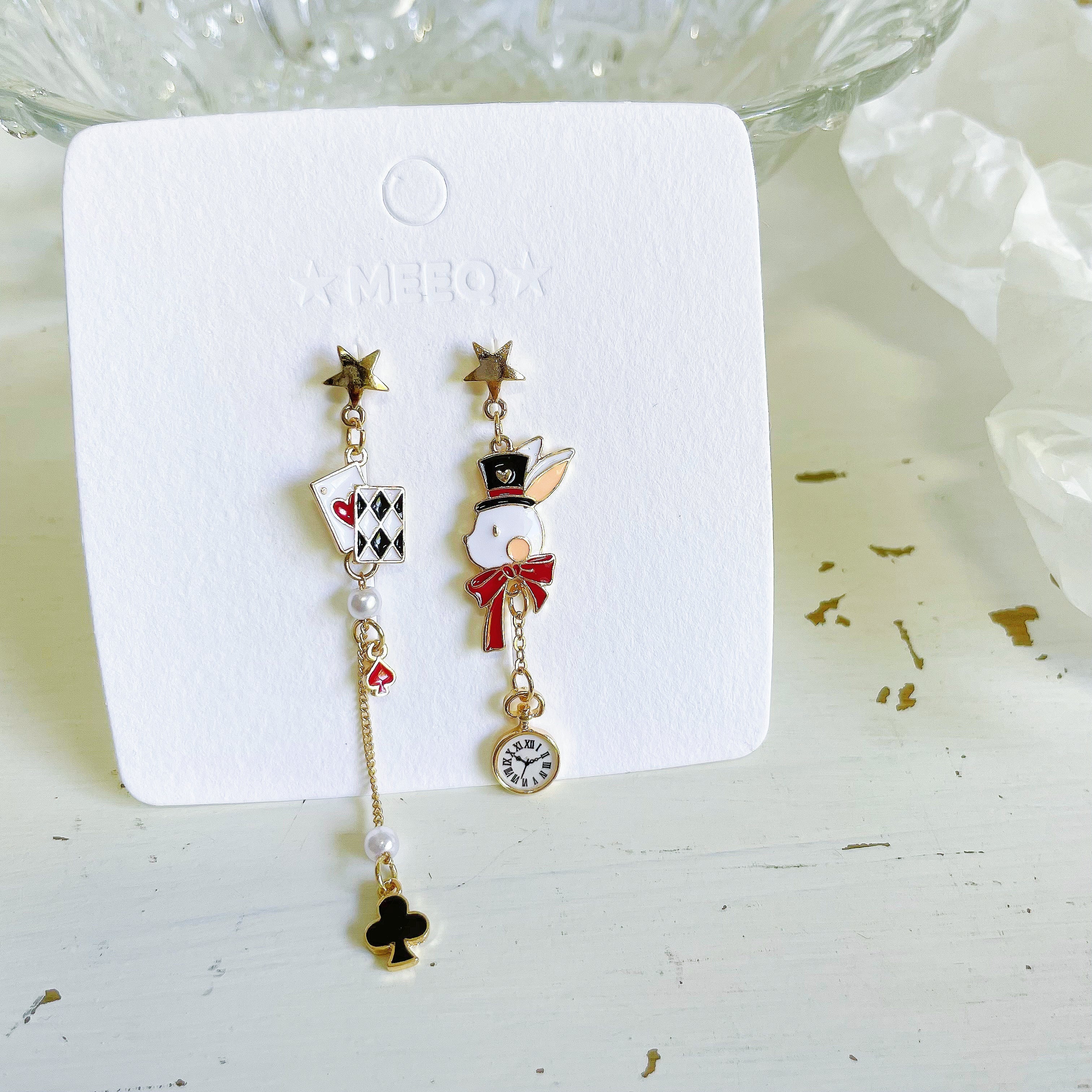 Luninana Earrings - Poker Bunny Earrings YBY050