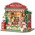 Robotime Christmas Candy Stand DIY 3D Wooden Puzzle - DS043 | with LED Lights & Music Box